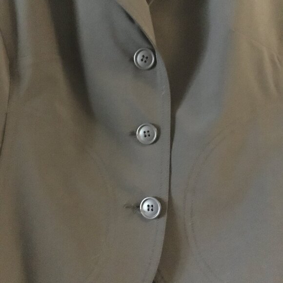 Vintage Made in Canada Black Scuba Semi Cropped Blazer - Picture 6 of 15